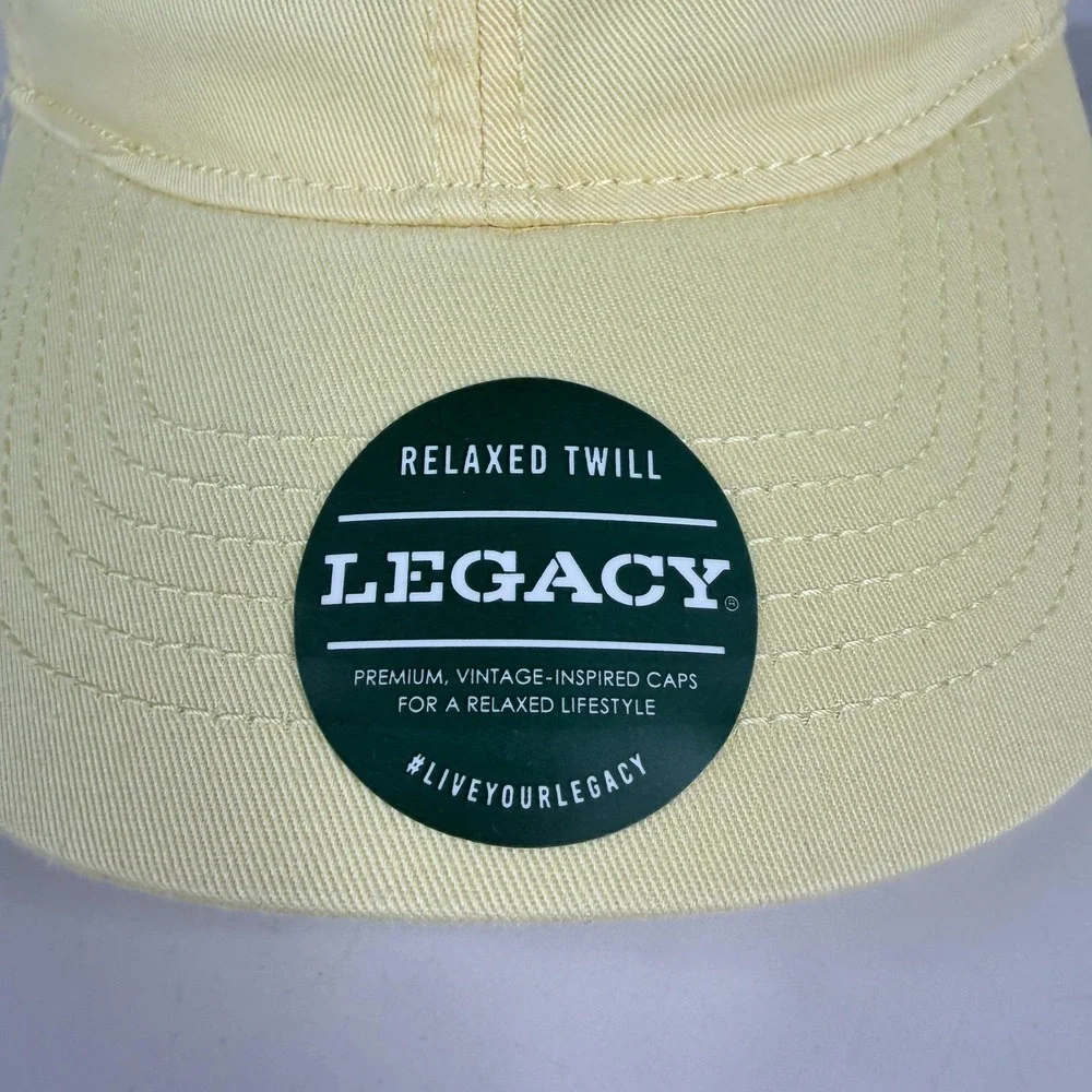 CSU Hat Cap Strap Back Mens Yellow NCAA Coppin State Baseball Football Relaxed